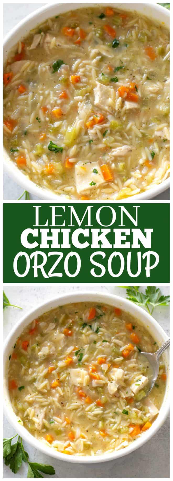 fb image - Lemon Chicken Orzo Soup