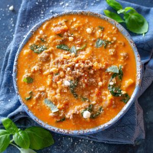 fb image - Sausage Tomato Cauliflower Soup