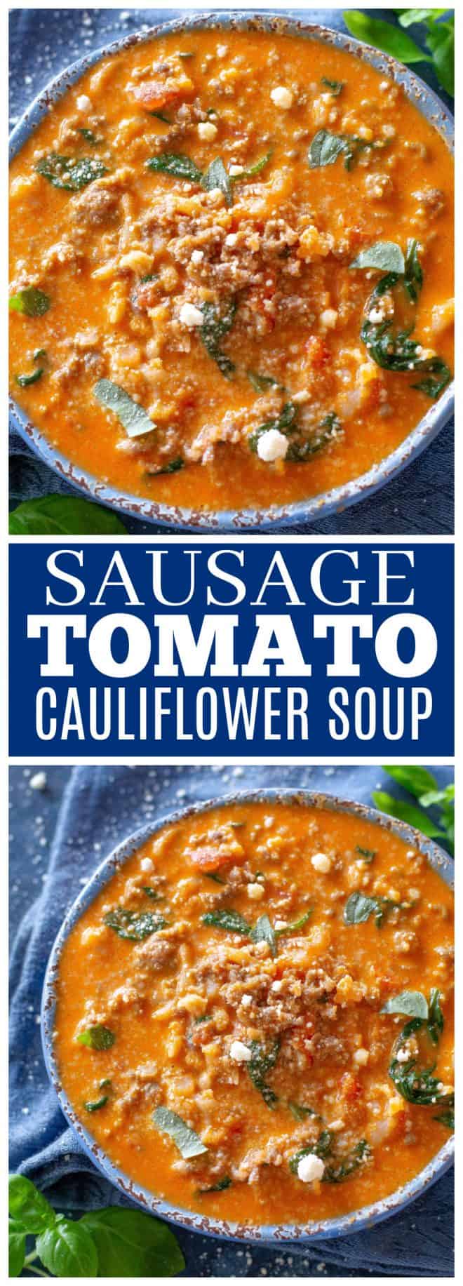 fb image - Sausage Tomato Cauliflower Soup