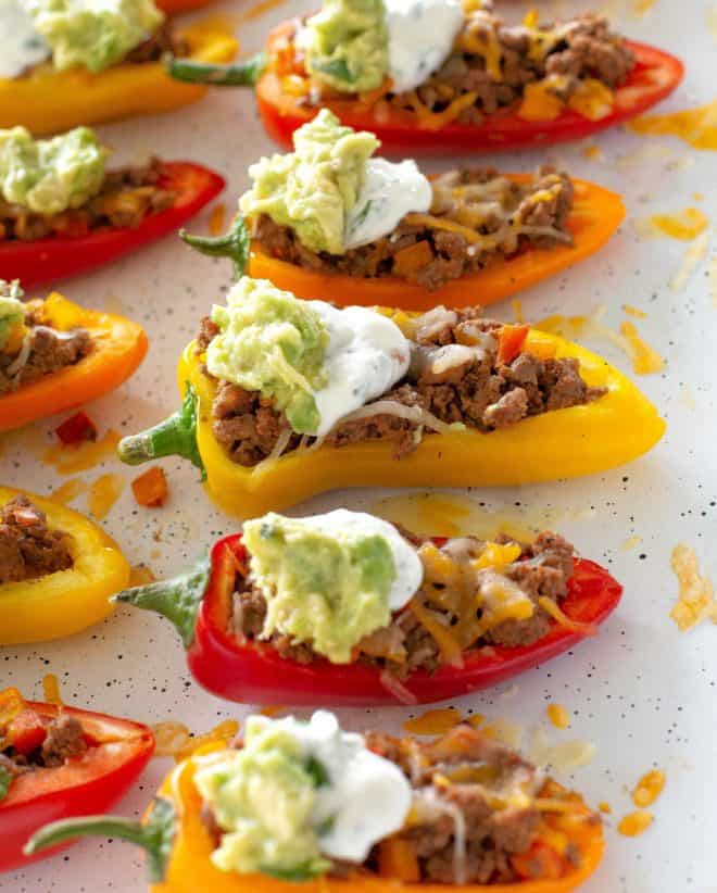 fb image - Mini Taco Stuffed Peppers