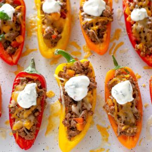 fb image - Mini Taco Stuffed Peppers