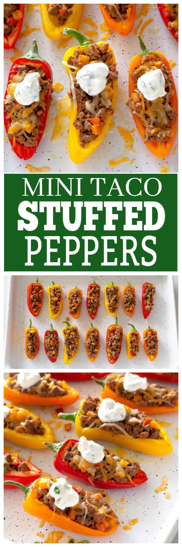 mini taco stuffed peppers