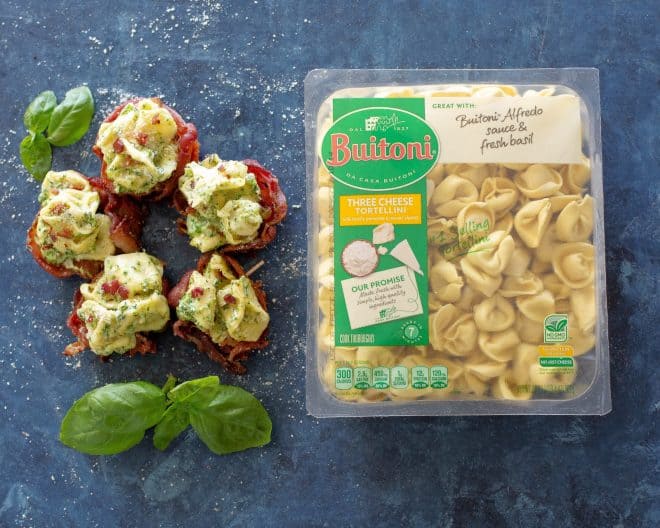 fb image - Creamy Tortellini Broccoli Bacon Cups