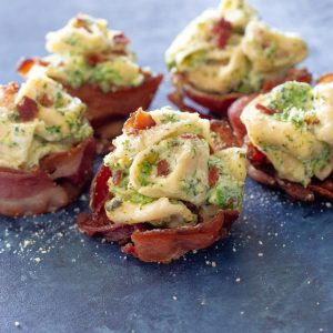 fb image - Creamy Tortellini Broccoli Bacon Cups