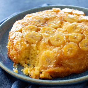 fb image - Banana Coconut Upside Down Cake