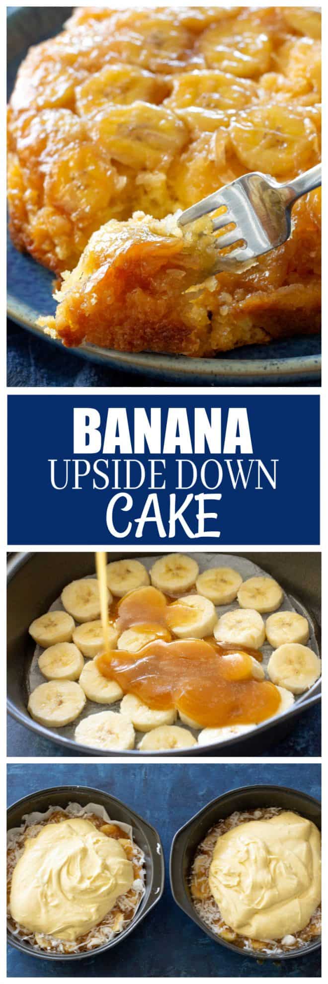 fb image - Banana Coconut Upside Down Cake
