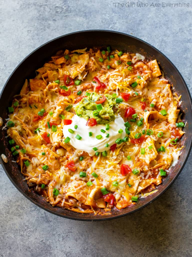 fb image - One-Pan Chicken Enchilada Skillet