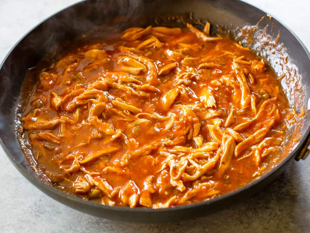 fb image - One-Pan Chicken Enchilada Skillet