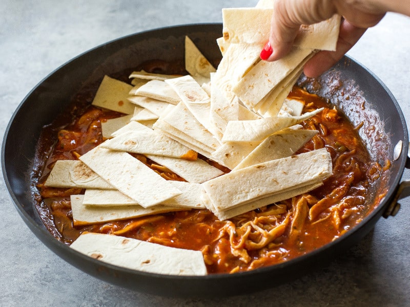 fb image - One-Pan Chicken Enchilada Skillet