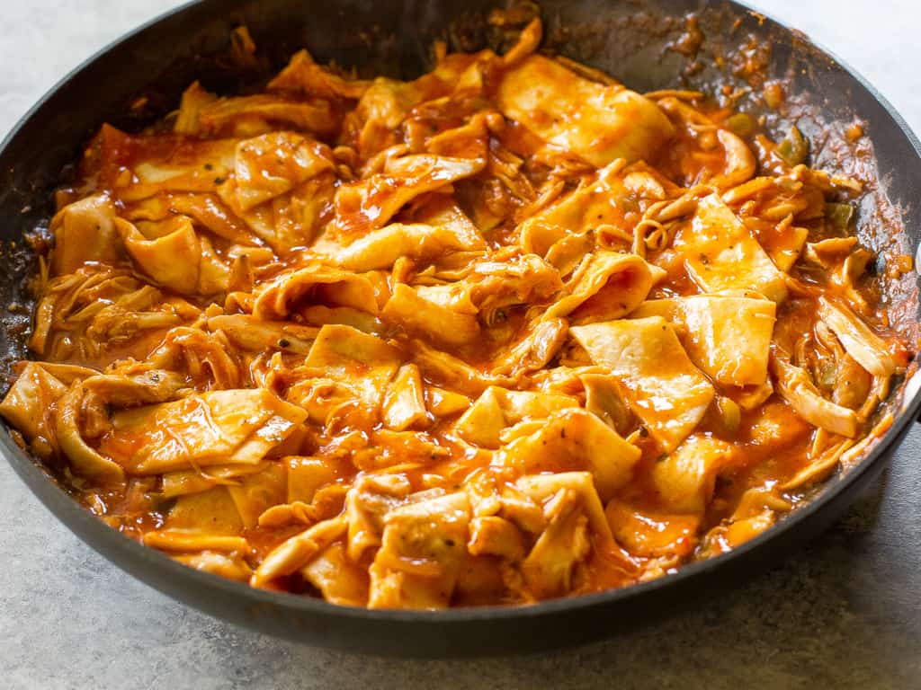 fb image - One-Pan Chicken Enchilada Skillet