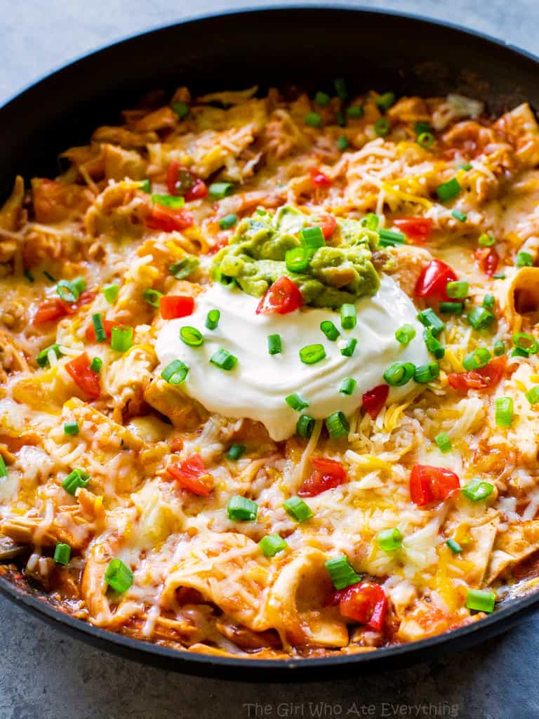 fb image - One-Pan Chicken Enchilada Skillet