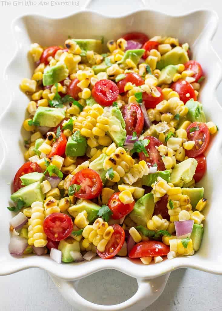 Corn, Avocado, and Tomato Salad 