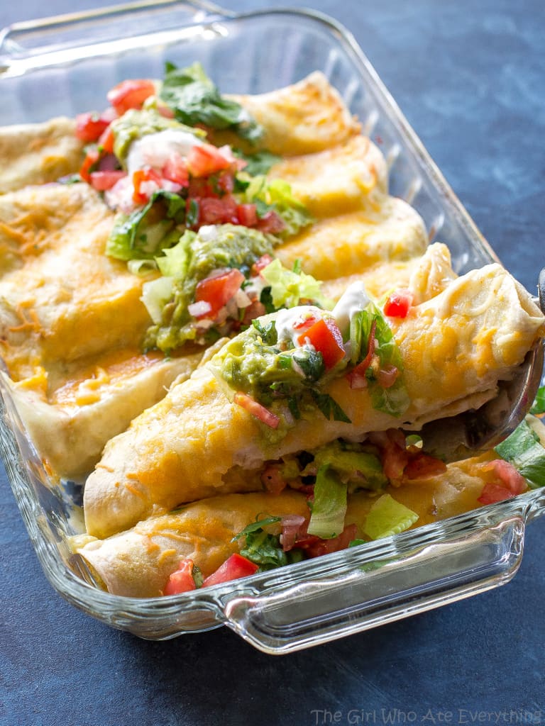 fb image - Honey Lime Chicken Enchiladas