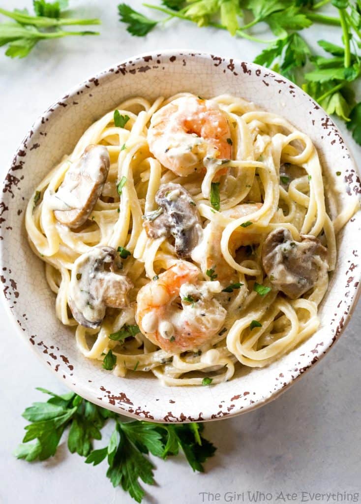 fb image - Creamy Shrimp and Mushroom Pasta