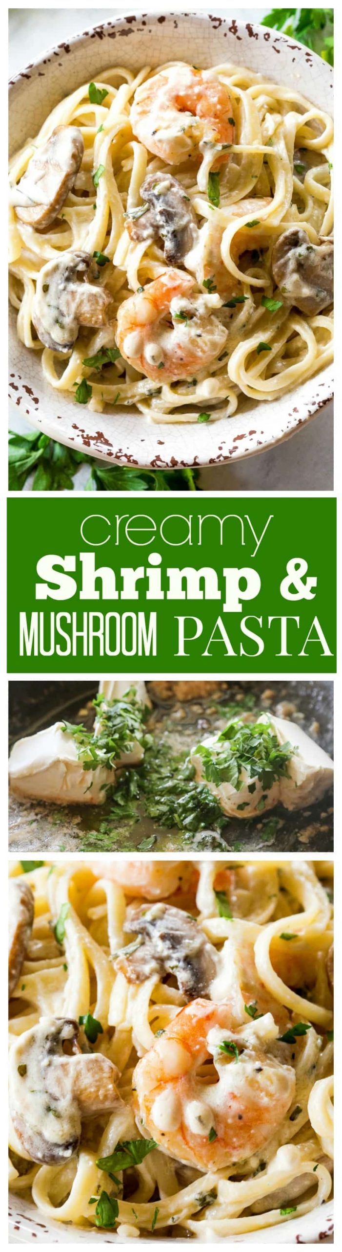 fb image scaled - Creamy Shrimp and Mushroom Pasta