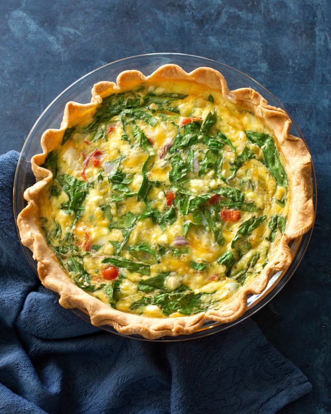 fb image - Spinach and Feta Quiche