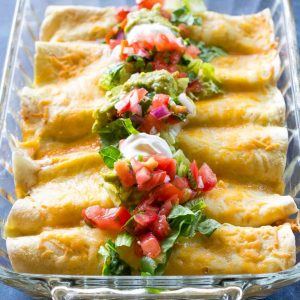 fb image - Honey Lime Chicken Enchiladas