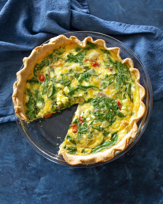 fb image - Spinach and Feta Quiche