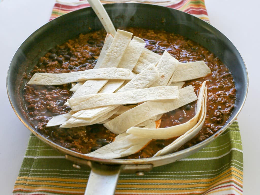 fb image - Easy Beef Burrito Skillet