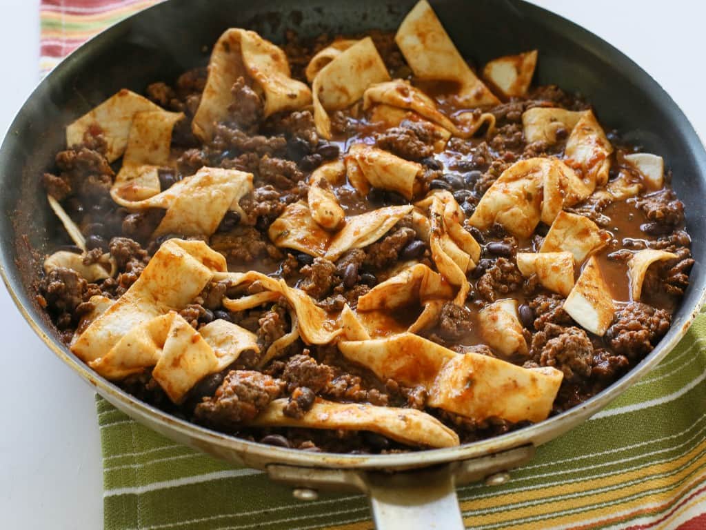 fb image - Easy Beef Burrito Skillet