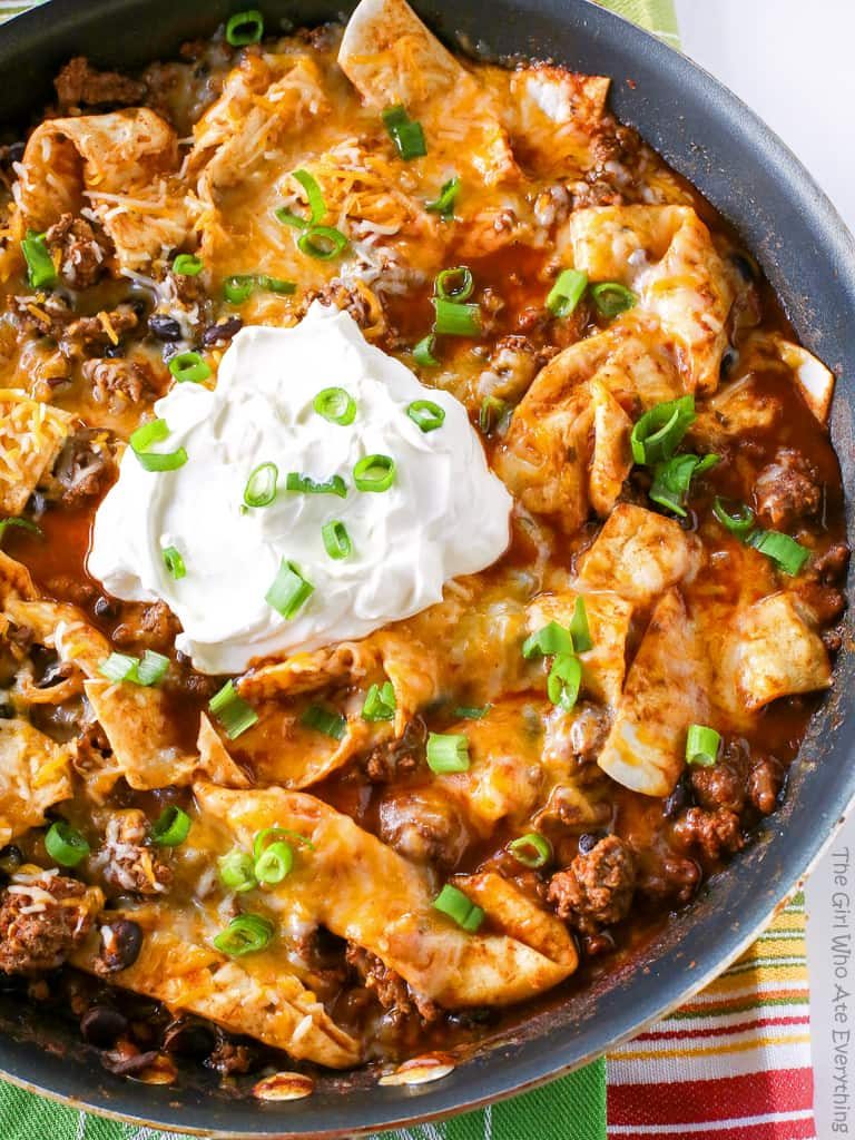 fb image - Easy Beef Burrito Skillet