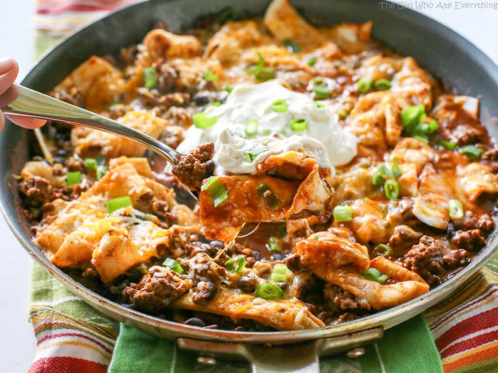 fb image - Easy Beef Burrito Skillet