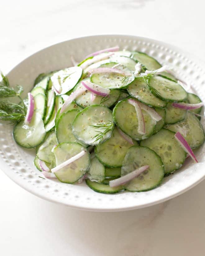 fb image - Creamy Cucumber Salad