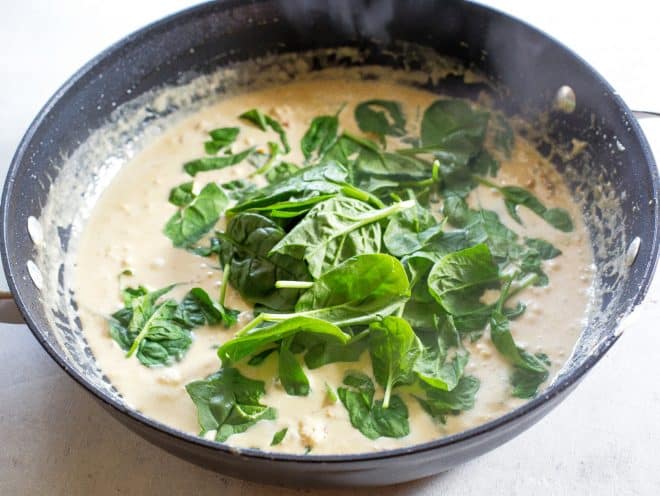 One-Pan Creamy Chicken and Spinach