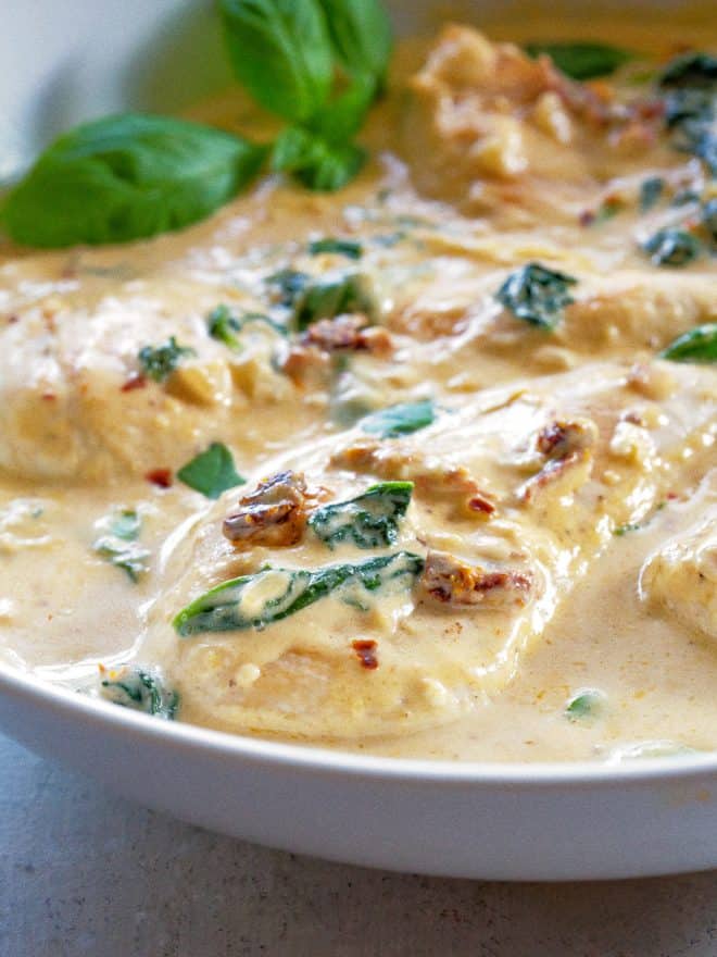 fb image - One-Pan Creamy Chicken and Spinach