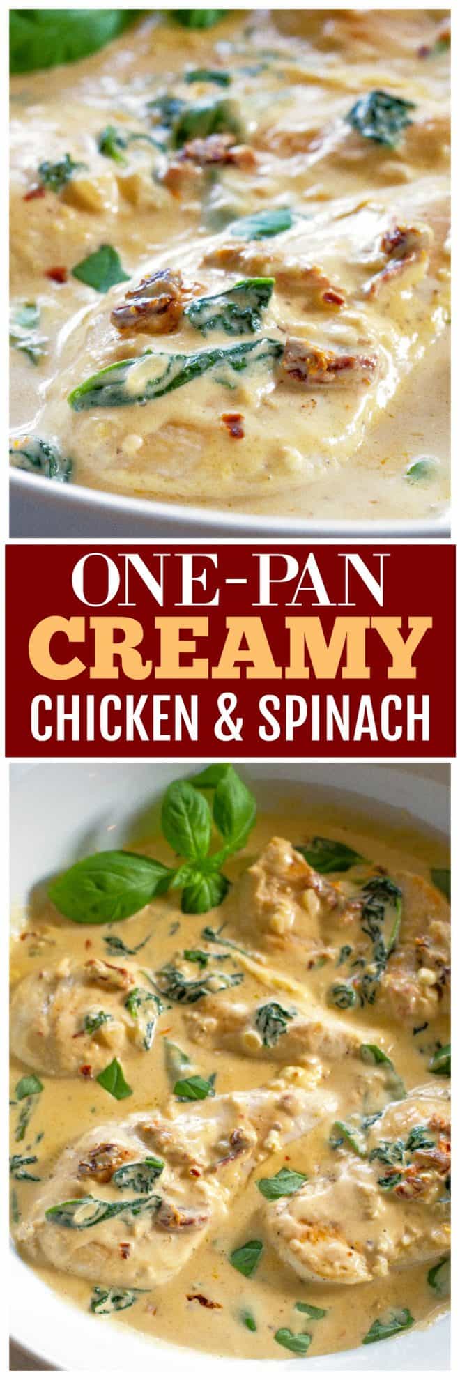 fb image - One-Pan Creamy Chicken and Spinach