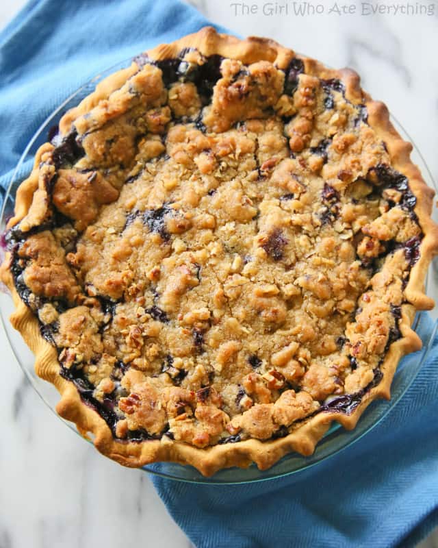 fb image - Blueberry Custard Pie