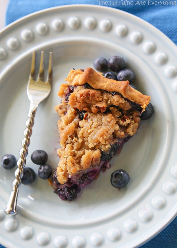 fb image - Blueberry Custard Pie