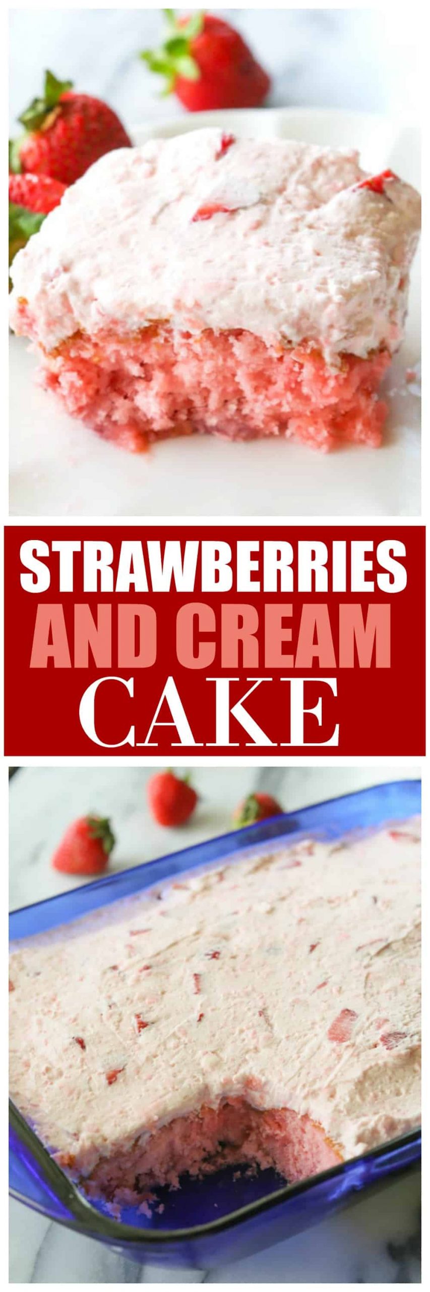 fb image scaled - Strawberries and Cream Cake