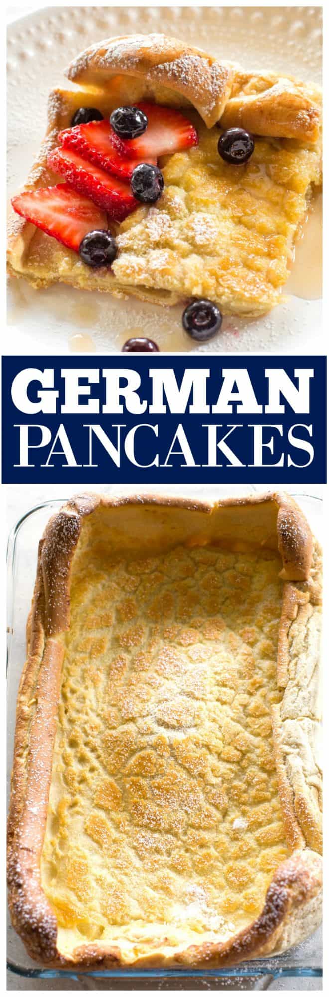 German Pancakes with fruit