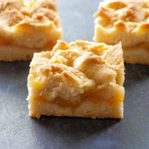 fb image - Peach Crumb Bars