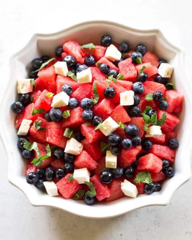 fb image - Watermelon Blueberry Feta Salad