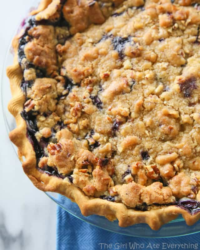 fb image - Blueberry Custard Pie