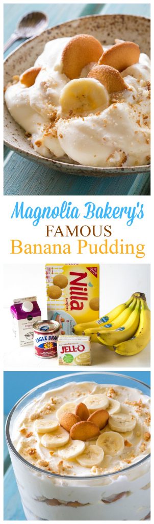 This Magnolia Bakery Banana Pudding Recipe has layers of creamy pudding, bananas, and Nilla wafers. It's heaven and way easier than you think! This is the ACTUAL banana pudding recipe from their cookbook. #magnolia #bakery #banana #pudding #recipe #dessert