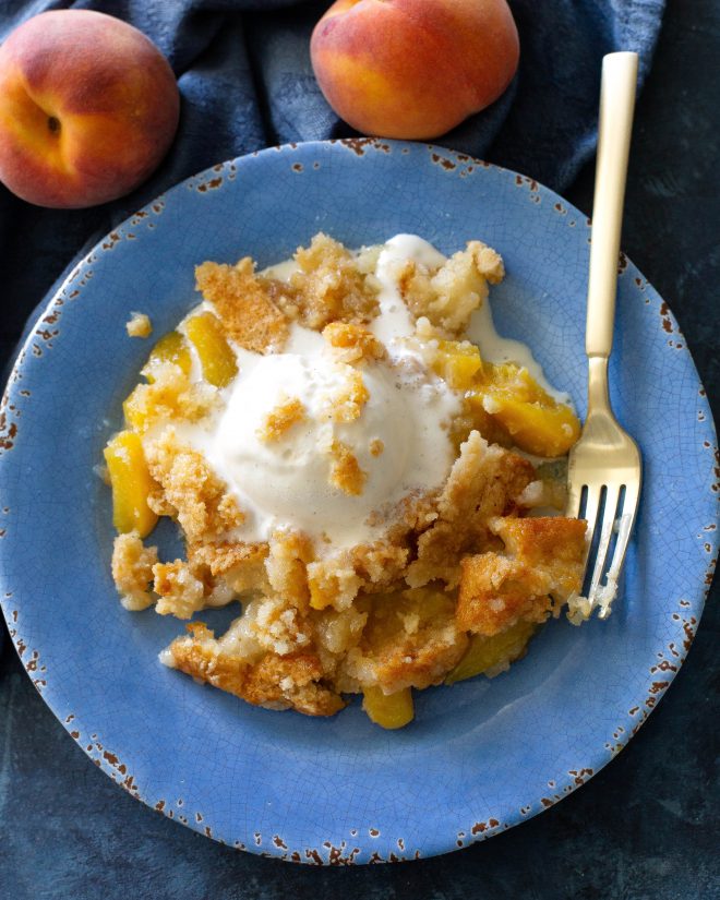 fb image - Easy Peach Cobbler