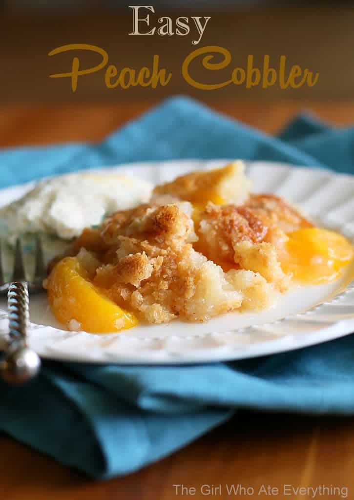 fb image - Easy Peach Cobbler