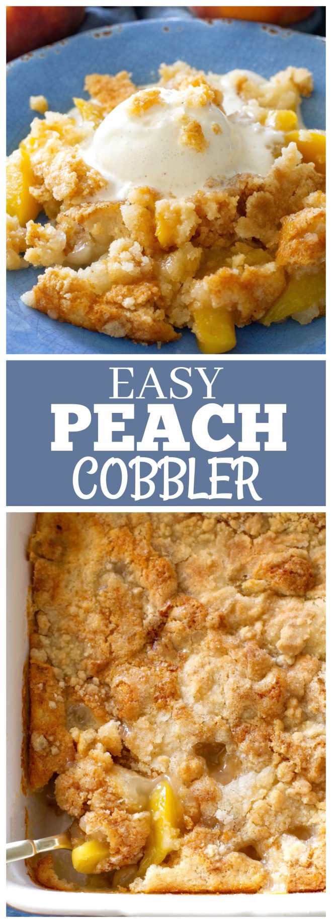 fb image - Easy Peach Cobbler