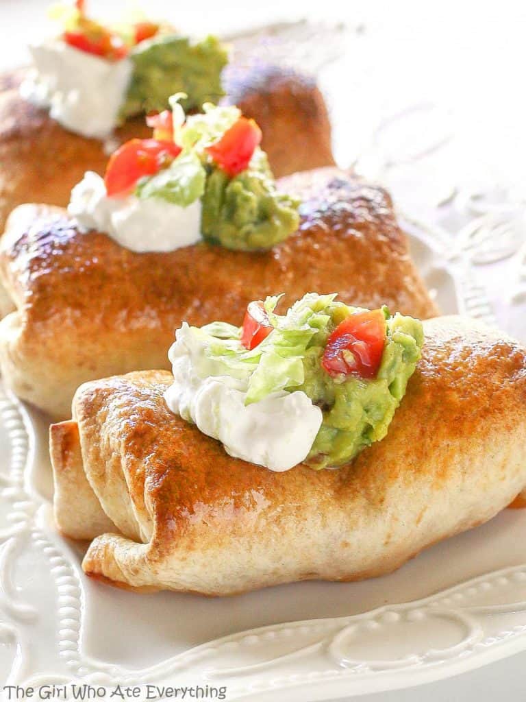 fb image - Baked Chicken Chimichangas