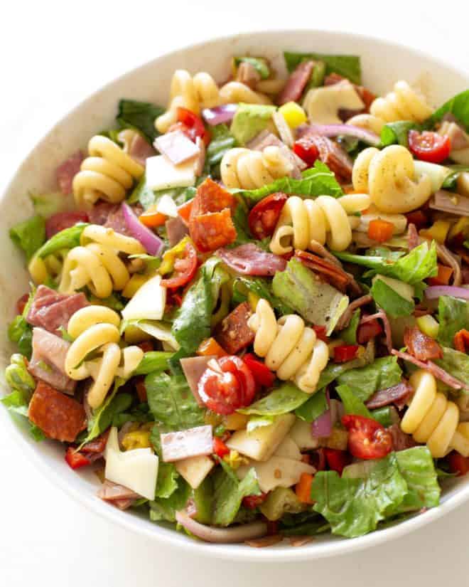 Italian sub pasta salad - Italian Sub Pasta Salad