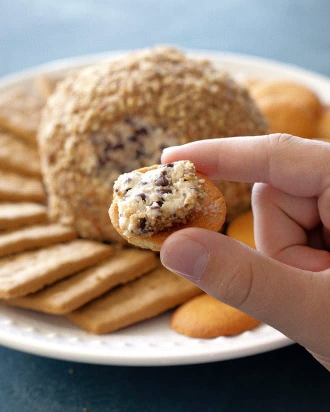 chocolate chip cookie dough cheese ball - Cookie Dough Cheese Ball