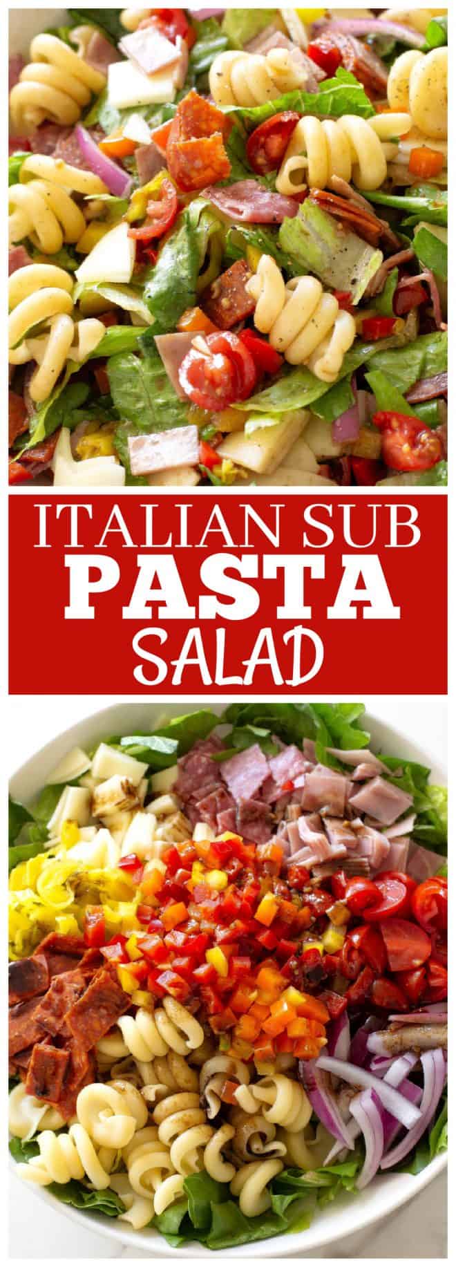 italian sub pasta salad - Italian Sub Pasta Salad