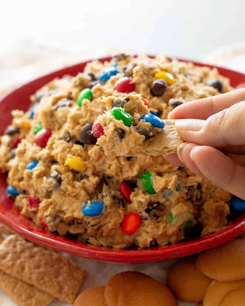 monster cookie dip - Monster Cookie Dough Dip