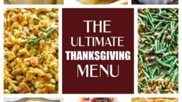 Thanksgiving menu - The Ultimate Thanksgiving Menu