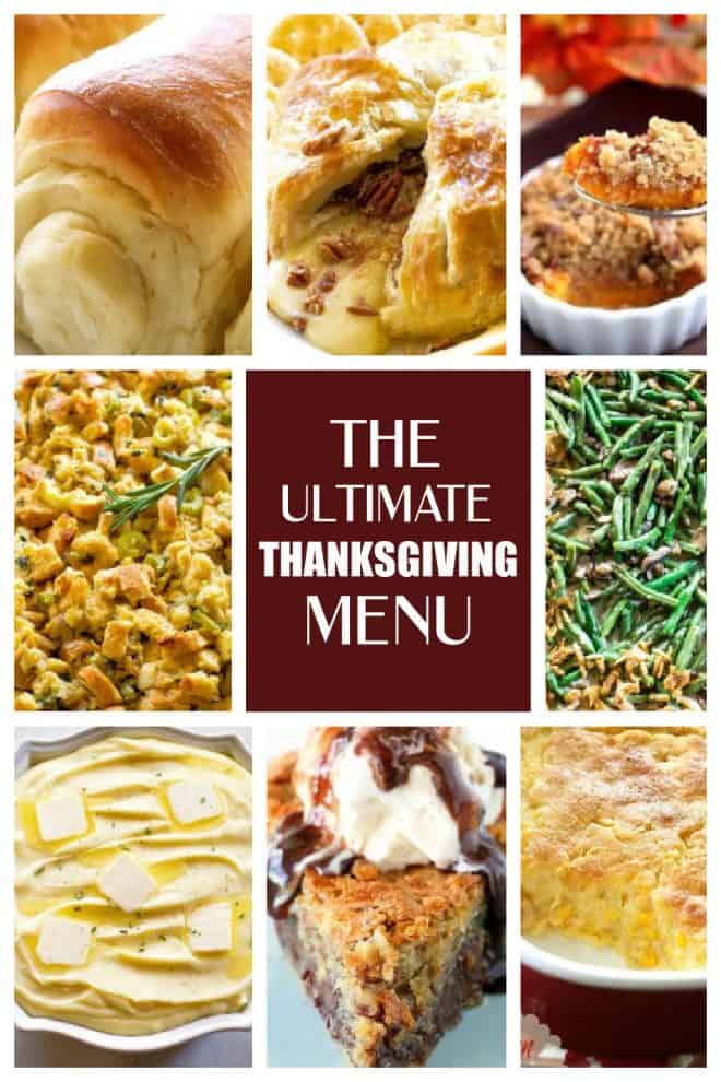 Thanksgiving menu - The Ultimate Thanksgiving Menu