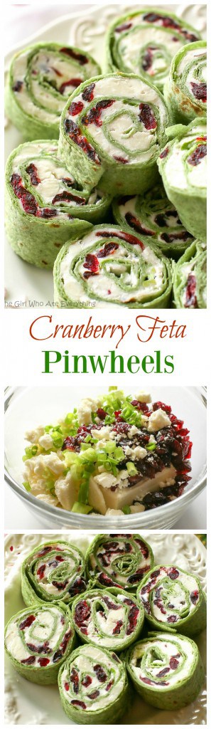 cranberry feta pinwheels - Cranberry and Feta Pinwheels