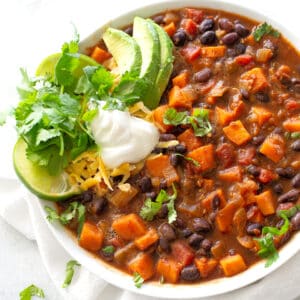 sweet potato black bean chili - Sweet Potato Black Bean Chili